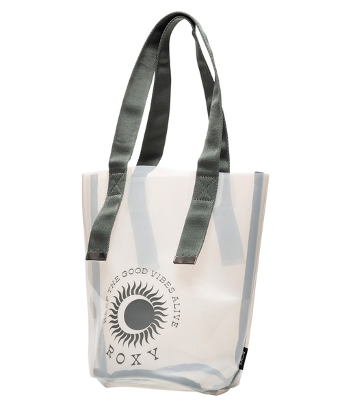 ROXY（ロキシー）の「SOL DE VERANO MINI T/ロキシービニールクリアバッグ（トートバッグ・レディース・ブラック/ホワイト/ブラウン・FREE）」の2枚目の写真