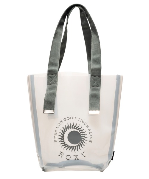 ROXY（ロキシー）の「SOL DE VERANO MINI T/ロキシービニールクリアバッグ（トートバッグ・レディース・ブラック/ホワイト/ブラウン・FREE）」の9枚目の写真