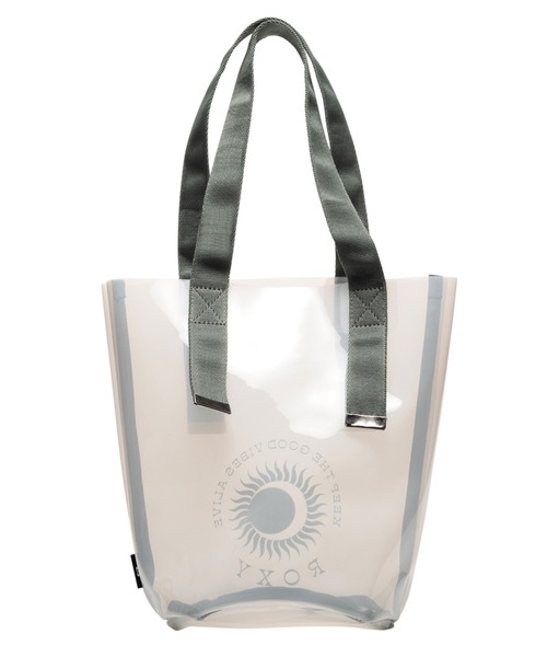 ROXY（ロキシー）の「SOL DE VERANO MINI T/ロキシービニールクリアバッグ（トートバッグ・レディース・ブラック/ホワイト/ブラウン・FREE）」の8枚目の写真