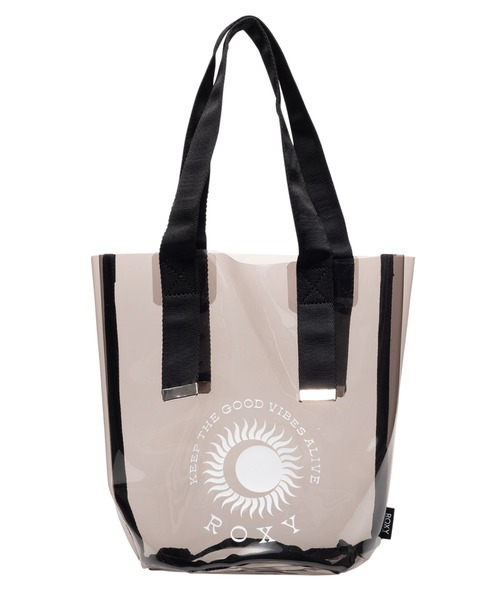 ROXY（ロキシー）の「SOL DE VERANO MINI T/ロキシービニールクリアバッグ（トートバッグ・レディース・ブラック/ホワイト/ブラウン・FREE）」の6枚目の写真