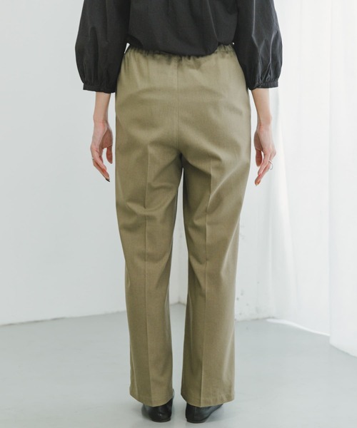 ITEMS URBANRESEARCH(アイテムズ アーバンリサーチ)の「『セットアップ対応』『洗濯可』リサイクルリネンセンタープレスパンツ(その他パンツ・レディース・ブラウン/ブラック/ライトカーキ・FREE)」の16枚目の写真