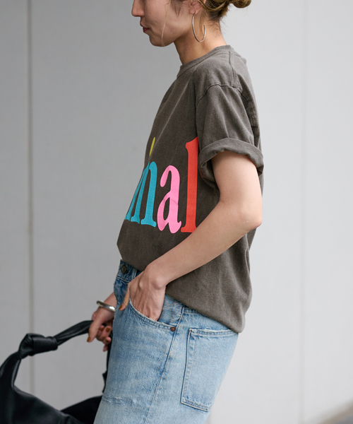 セール】STUDIO WEAREALLANIMALS Animals Letter Tシャツ（T