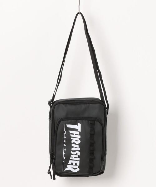THRASHER(スラッシャー)の「THRASHER / タテミニショルダー / TH-T(ショルダーバッグ・レディース・ホワイト/ブラック・ONESIZE)」の3枚目の写真
