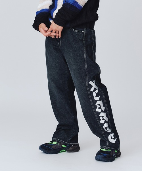 XLARGE(エクストララージ)の「PANELED DENIM PANTS(デニムパンツ・メンズ・ブラウン/ブラック・36inch/34inch/32inch/30inch)」の2枚目の写真