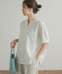URBAN RESEARCH DOORS | リネンコットンドットブラウス(シャツ/ブラウス)