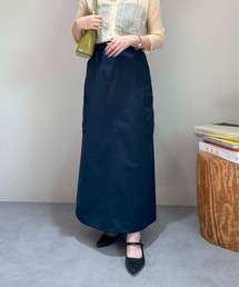 美品　大特価　プラマタフタスカート　ネイビー タイトスカート／REDA／SUPER110'sウール／ピンドット | SUIT