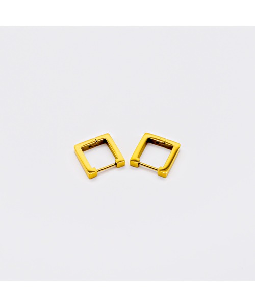 ichi.(イチ)の「rect pierce(ピアス(両耳用)・メンズ・シルバー/ゴールド・FREE)」の7枚目の写真