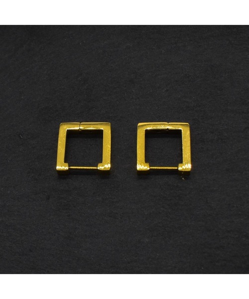 ichi.(イチ)の「rect pierce(ピアス(両耳用)・メンズ・シルバー/ゴールド・FREE)」の8枚目の写真