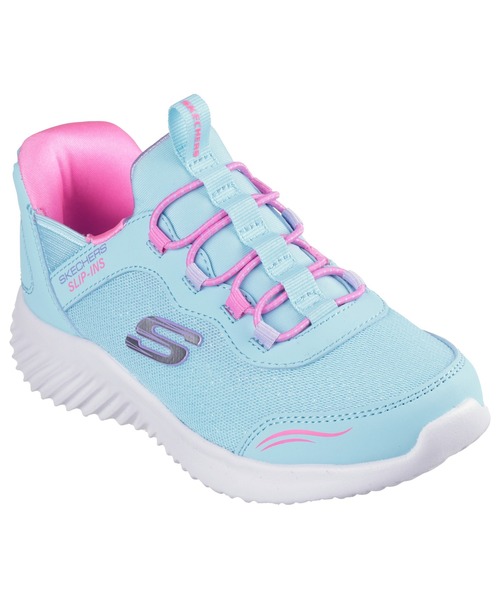 SKECHERS(スケッチャーズ)の「スケッチャーズ ハンズフリー スリップインズ バウンダー シンプルキュート(スリッポン・キッズ・ブラック/ラベンダー/ターコイズブルー/ライトピンク・20cm/19cm/17cm/18cm/21cm/22cm)」の2枚目の写真