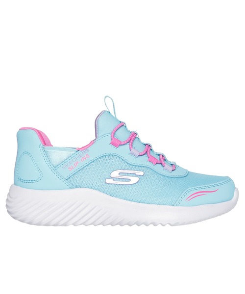 SKECHERS(スケッチャーズ)の「スケッチャーズ ハンズフリー スリップインズ バウンダー シンプルキュート(スリッポン・キッズ・ブラック/ラベンダー/ターコイズブルー/ライトピンク・20cm/19cm/17cm/18cm/21cm/22cm)」の10枚目の写真