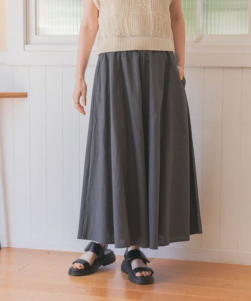 studio CLIP（スタディオクリップ）の「快適！夏のお手入れらくらくサーキュラースカーチョ[プチ・プラス・トールサイズあり]（その他パンツ・レディース・その他4/スモーク/その他3/その他5/ベージュ・TF/MEDIUM/PF/LARGE/ﾌﾘｰ(L)）」の10枚目の写真