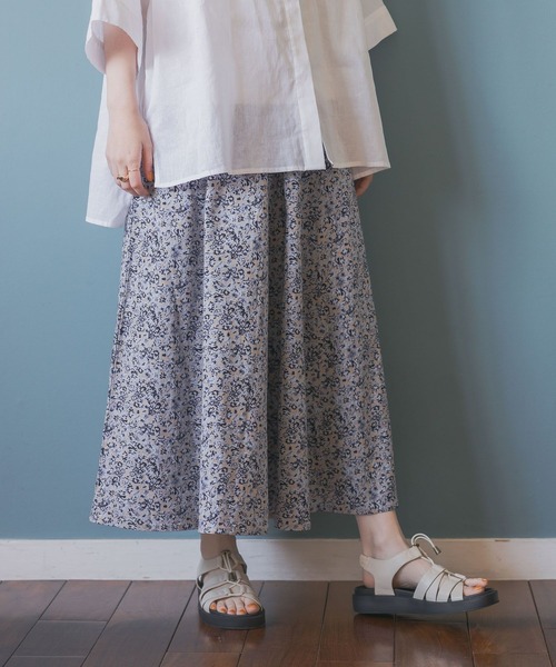 studio CLIP（スタディオクリップ）の「快適！夏のお手入れらくらくサーキュラースカーチョ[プチ・プラス・トールサイズあり]（その他パンツ・レディース・その他4/スモーク/その他3/その他5/ベージュ・TF/MEDIUM/PF/LARGE/ﾌﾘｰ(L)）」の17枚目の写真