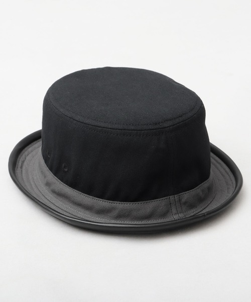 Basiquenti（ベーシックエンティ）の「コットン 配色 PUパイピング ポークパイハット（ハット・メンズ・ブラック/ブラウン・FREE）」の19枚目の写真