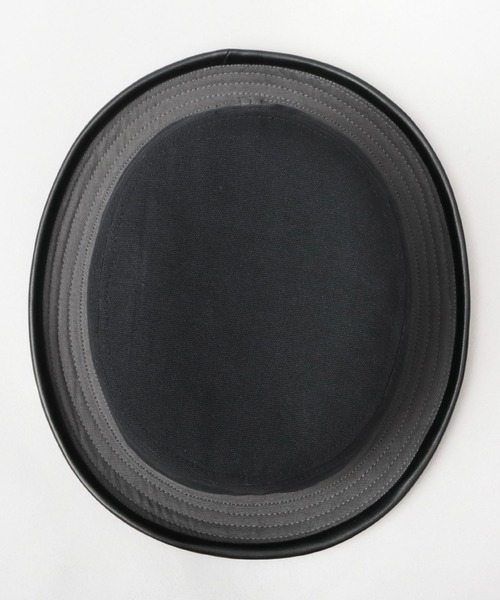 Basiquenti（ベーシックエンティ）の「コットン 配色 PUパイピング ポークパイハット（ハット・メンズ・ブラック/ブラウン・FREE）」の20枚目の写真