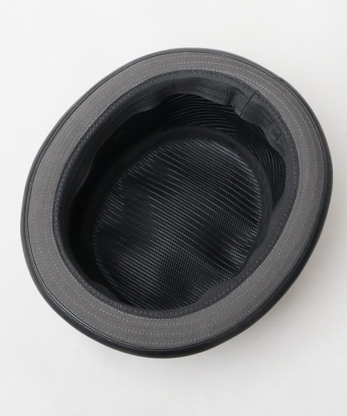 Basiquenti（ベーシックエンティ）の「コットン 配色 PUパイピング ポークパイハット（ハット・メンズ・ブラック/ブラウン・FREE）」の21枚目の写真