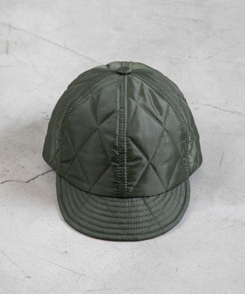 Mighty Shine（マイティシャイン）の「QUILTING BRIDGE CAP（キャップ・メンズ・カーキ/ブラック・FREE）」の4枚目の写真