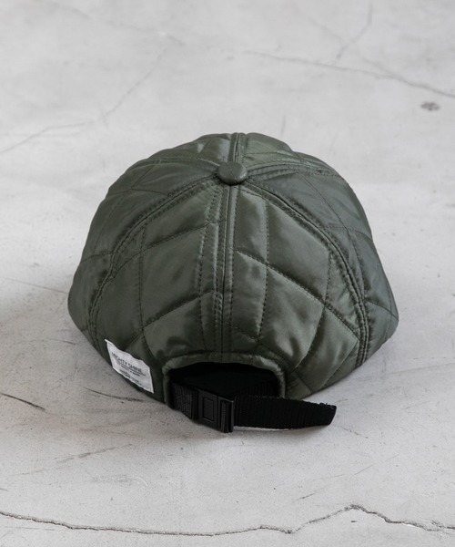 Mighty Shine（マイティシャイン）の「QUILTING BRIDGE CAP（キャップ・メンズ・カーキ/ブラック・FREE）」の6枚目の写真