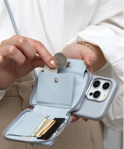 Mag Shoulder Mini wallet マグセーフ対応 コインケース ストラップ（スマホグッズ）｜UNiCASE（ユニケース）