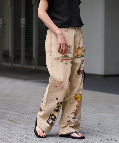 FRAMeWORK(フレームワーク)の「≪追加≫WESTOVERALLS AYD*WOA MEMORIAL TROUSERS(チノパンツ・レディース・ベージュ・SMALL/MEDIUM)」の4枚目の写真