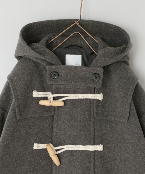 LOWRYS FARM（ローリーズファーム）の「ウールライクダッフルコート　 116792（ダッフルコート・キッズ・チャコールグレー/ブラック・110cm/120cm/130cm/140cm/150cm）」の4枚目の写真