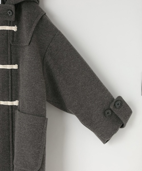 LOWRYS FARM（ローリーズファーム）の「ウールライクダッフルコート　 116792（ダッフルコート・キッズ・チャコールグレー/ブラック・110cm/120cm/130cm/140cm/150cm）」の5枚目の写真
