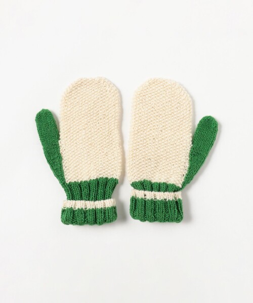 BEAMS BOY(ビームスボーイ)の「2トーン ミトン(手袋・レディース・オフホワイト/グレー/ブラック・ONE SIZE)」の8枚目の写真