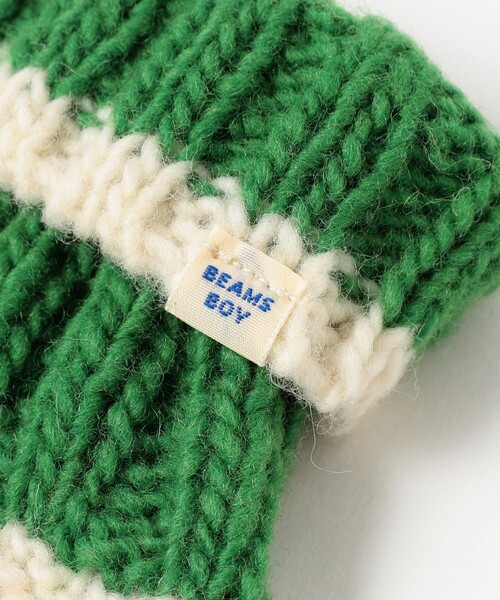 BEAMS BOY(ビームスボーイ)の「2トーン ミトン(手袋・レディース・オフホワイト/グレー/ブラック・ONE SIZE)」の10枚目の写真