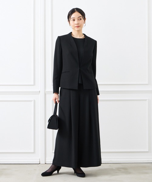 AIMER(エメ)の「【喪服・礼服】ペプラムブラウス×ワイドパンツブラックフォーマルセットアップ(スーツパンツ・レディース・ブラック・SMALL/X-LARGE/LARGE/MEDIUM)」の19枚目の写真