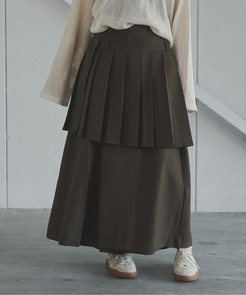 Utusiyo(ウツシヨ)の「skirt 共鳴(スカート・メンズ・ブラック/ブラウン・FREE)」の2枚目の写真