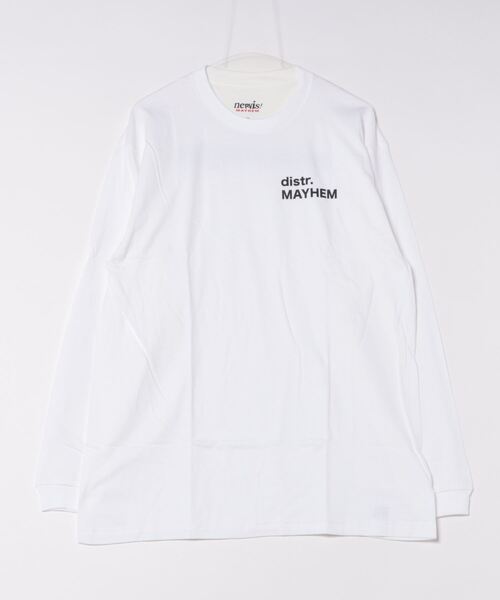 NO WAY（ノーウェイ）の「/MAYHEM/graphic L/S T（Tシャツ/カットソー・メンズ・ブラック/ホワイト・LARGE/MEDIUM）」の2枚目の写真
