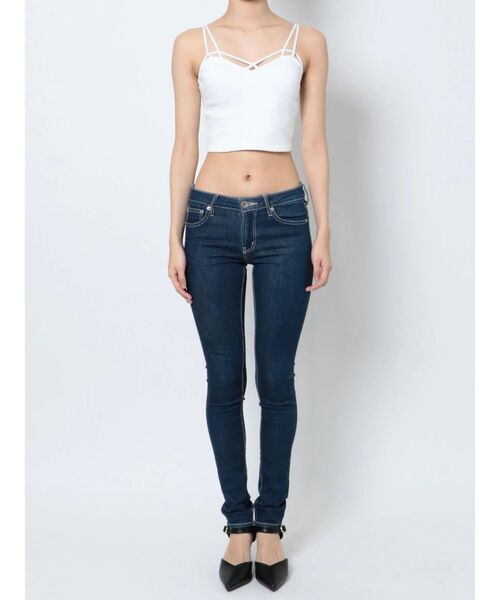 GYDA（ジェイダ）の「バインダービスチェ（キャミソール・レディース・オフホワイト/ブラック・FREE）」の13枚目の写真