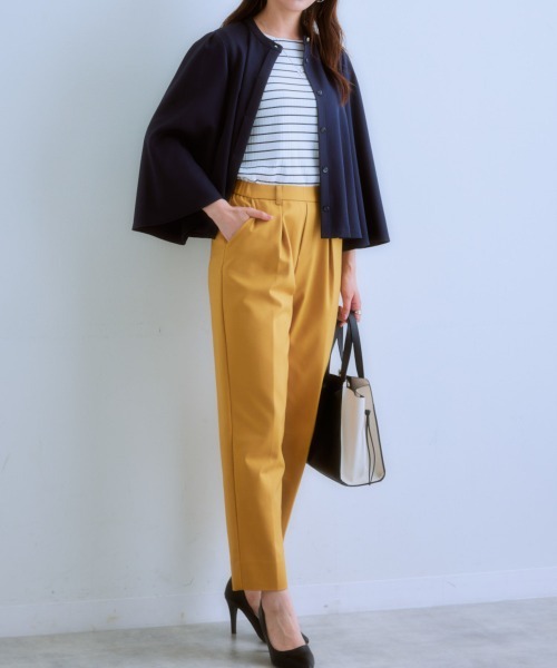 7days Life Styling（セブンデイズライフスタイリング）の「透け対策ダブルフロントランダムリブボートネック９分袖トップス（Tシャツ/カットソー・レディース・モカ/チャコール/ホワイト系/オフホワイト・LL/L/M/S）」の11枚目の写真