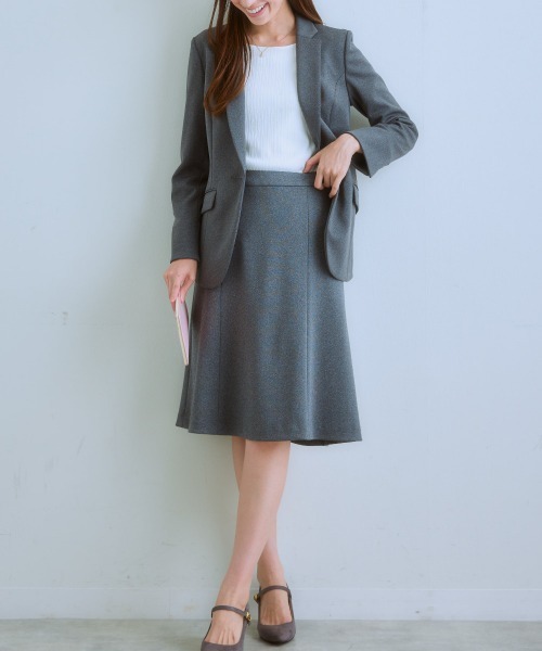 7days Life Styling（セブンデイズライフスタイリング）の「透け対策ダブルフロントランダムリブボートネック９分袖トップス（Tシャツ/カットソー・レディース・モカ/チャコール/ホワイト系/オフホワイト・LL/L/M/S）」の21枚目の写真