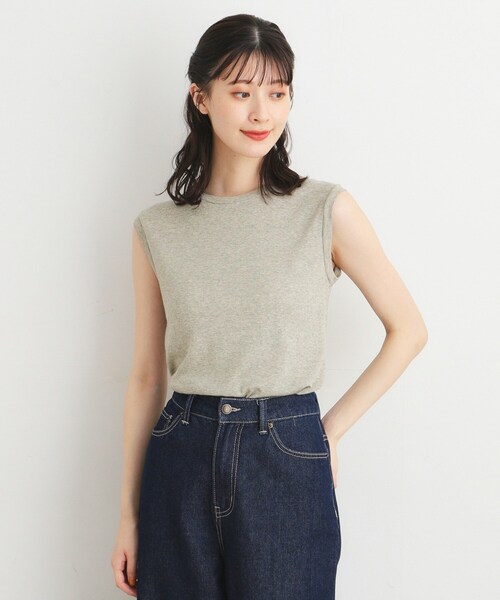 LAURA ASHLEY(ローラアシュレイ)の「【日本製/3colors】ラメフライス タンクトップ(タンクトップ・レディース・ゴールド/ライトベージュ/シルバー・38/40)」の1枚目の写真