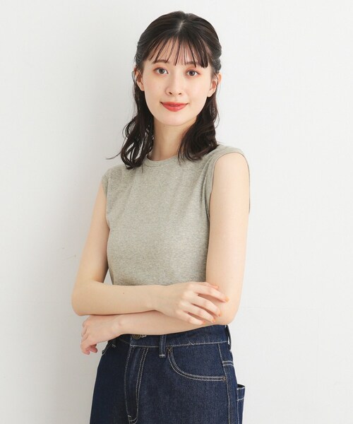 LAURA ASHLEY(ローラアシュレイ)の「【日本製/3colors】ラメフライス タンクトップ(タンクトップ・レディース・ゴールド/ライトベージュ/シルバー・38/40)」の12枚目の写真