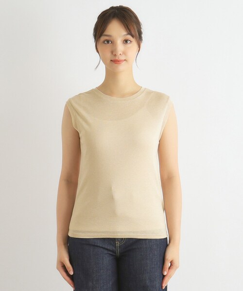 LAURA ASHLEY(ローラアシュレイ)の「【日本製/3colors】ラメフライス タンクトップ(タンクトップ・レディース・ゴールド/ライトベージュ/シルバー・38/40)」の16枚目の写真