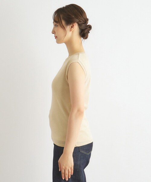 LAURA ASHLEY(ローラアシュレイ)の「【日本製/3colors】ラメフライス タンクトップ(タンクトップ・レディース・ゴールド/ライトベージュ/シルバー・38/40)」の17枚目の写真