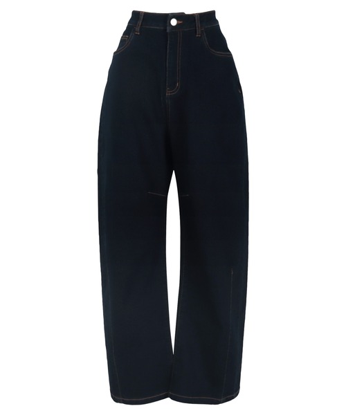 KOBE LETTUCE（コウベレタス）の「接触冷感カーブデニムパンツ（デニムパンツ・レディース・ライトブルー/インディゴブルー/ホワイト/ブラック・PM/TM/S/M/L/PS）」の20枚目の写真