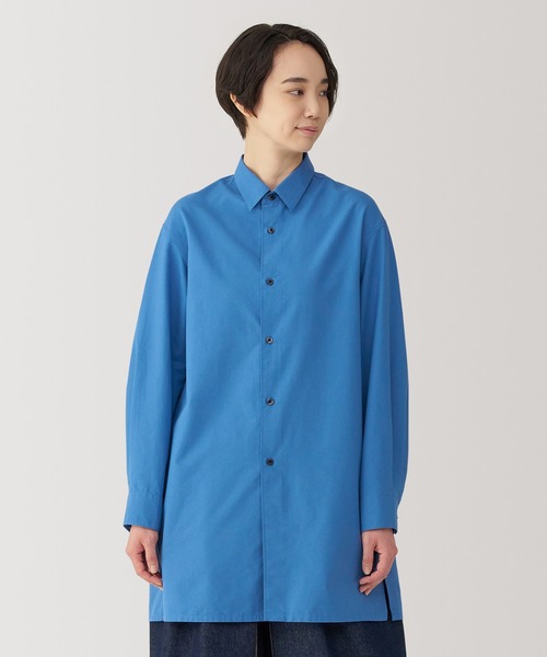 和紙混ポプリンシャツ / 無印良品 / XLサイズ 無印良品（ムジルシリョウヒン）の「婦人 和紙混ポプリンシャツ