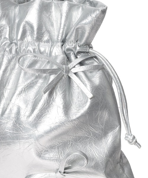 fifth(フィフス)の「リボン付き巾着トート(トートバッグ・レディース・ブラック/シルバー・FREE)」の14枚目の写真