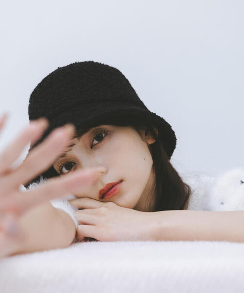 JILL by JILL STUART(ジルバイジルスチュアート)の「◇Tweedバケットハット(ハット・レディース・ブラック・FREE)」の8枚目の写真