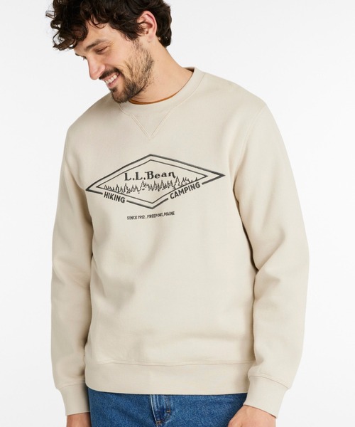 L.L.Bean（エルエルビーン）の「カタディン・アイアン・ワークス・スウェットシャツ、クルーネック　グラフィック 米国フィット・レギュラー（スウェット・メンズ・ブルー系/ホワイト系/タン/ベージュ系・LARGE/MEDIUM/SMALL）」の15枚目の写真