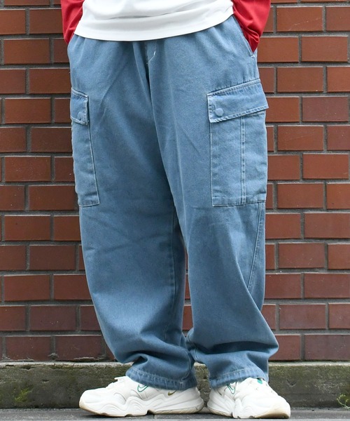 HALHAM（ハルハム）の「vintage like loose fit denim cargo pants/ヴィンテージ ライク ルーズフィット デニム カーゴパンツ【IR】（カーゴパンツ・メンズ・ブラック/ワンウォッシュ/グレー/インディゴブルー/ケミカルウォッシュ・M/L/XL）」の18枚目の写真