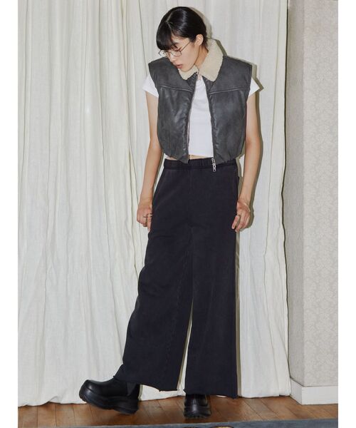 VEQUM（VEQUM）の「【VEQUM】LOOSE SWEAT PT（スウェットパンツ・レディース・ブラック/ブラウン/グレー・FREE）」の6枚目の写真