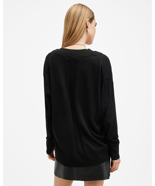 ニット セーター BERN MERINO WOOL V-NECK JUMPER | BERN メリノ ウール Vネック ニット・セーター レディース ALLSAINTS ニット セーター BERN MERINO WOOL V-NECK JUMPER