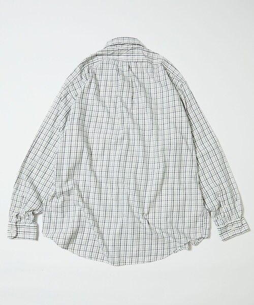 NAUTICA(ノーティカ)の「NAUTICA/ノーティカ Washed Twill Tattersall L/S Shirts/ウォッシュド ツイル タッタソール ロングスリーブシャツ(シャツ/ブラウス・メンズ・ブラック/オリーブ/オフホワイト・MEDIUM/LARGE/X-LARGE)」の5枚目の写真