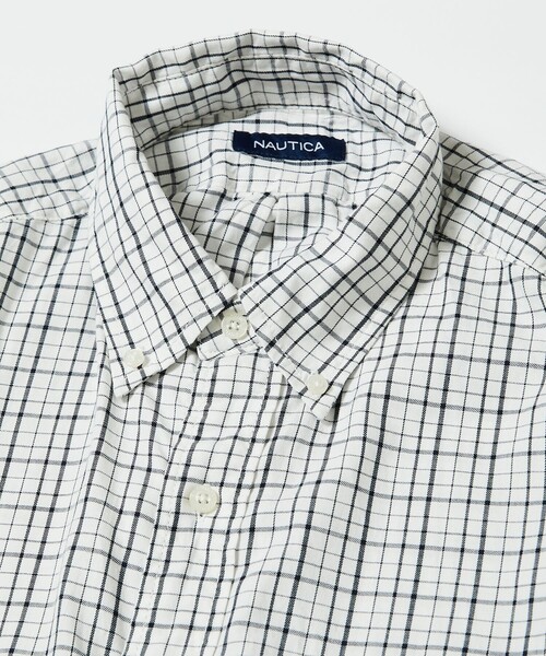 NAUTICA(ノーティカ)の「NAUTICA/ノーティカ Washed Twill Tattersall L/S Shirts/ウォッシュド ツイル タッタソール ロングスリーブシャツ(シャツ/ブラウス・メンズ・ブラック/オリーブ/オフホワイト・MEDIUM/LARGE/X-LARGE)」の6枚目の写真