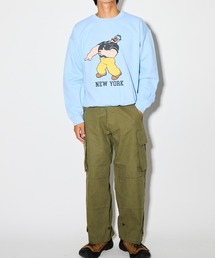 Goodwear（グッドウェア）の「【 Goodwear × POPEYE / グッドウェア × ポパイ 】 ブルート ヴィンテージ プリント スウェット プルオーバー（スウェット・メンズ）」