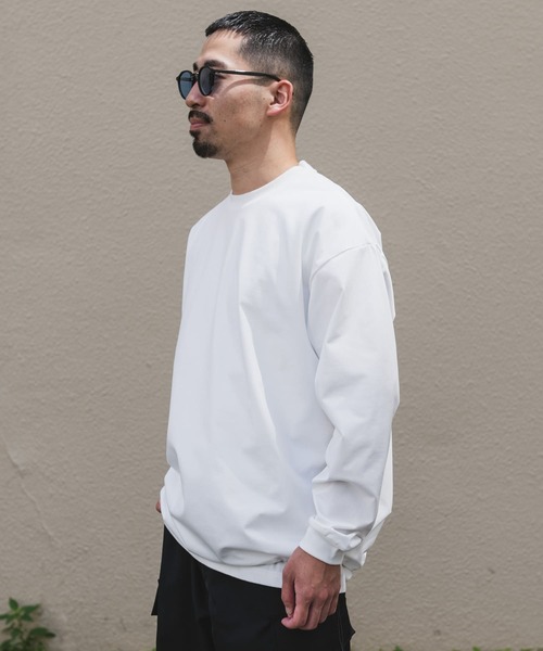 dDdDdDd　BIG DRAWSTRING LONG-SLEEVE T dDdDdDd BIG DRAWSTRING LONG-SLEEVE T-SHIRTS(S WHITE): トップス