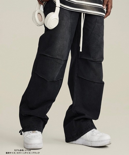 DEFLEXTION / ディフレクション】Pigment wash easy pants